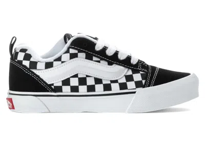 Pre-owned Vans Knu Skool Checkerboard Sneakers In Black/white In Multi