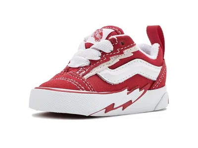 Vans Knu Skool Elastic Lace Bolt (infant/toddler) Kid's Shoes Racing Red: 2 Infant M