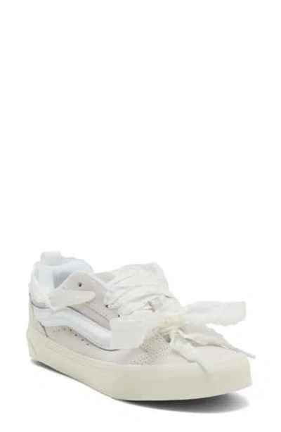 Vans Knu Skool Laces Platform Sneaker In White