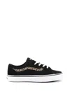 Vans Knu Skool Leopard Panel Sneakers In Black