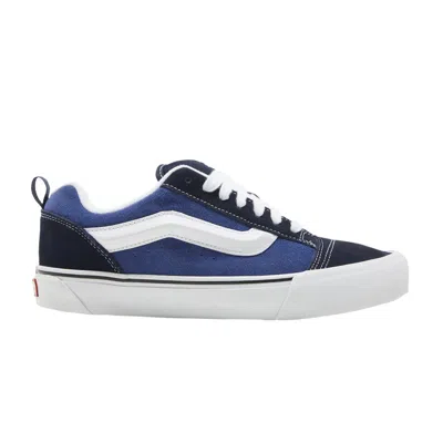 Pre-owned Vans Knu-skool 'navy White' In Blue