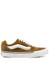 Vans Knu Skool Sneaker With Suede In Brown