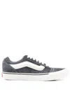 Vans Knu Skool Sneakers With Lace Interest In Gray And Cream In Grey