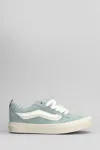 Vans Knu Skool Sneakers In Grey Suede In Blue