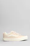 Vans Knu Skool Sneakers In Rose-pink Suede In Yellow