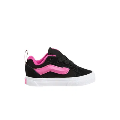 Pre-owned Vans Knu-skool Toddler 'black Pink' | Infant Size 3
