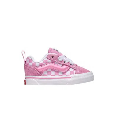 Pre-owned Vans Knu-skool Toddler 'checkerboard - Prism Pink White' | Infant Size 7.5