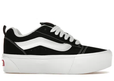 Pre-owned Vans Knu Stack White Sneakers In Black/true White