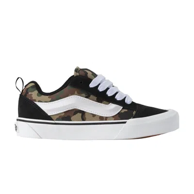 Pre-owned Vans Knu-skool Kids 'black Green Camo' | Kid's Size 4