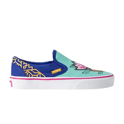 Pre-owned Vans Kpop Demon Hunters X  Classic Slip-on 'zoey' | Blue | Kid's Size 6.5