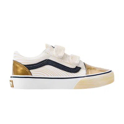 Pre-owned Vans Kpop Demon Hunters X  Little Kids Old Skool V 'golden' | Kid's Size 2.5