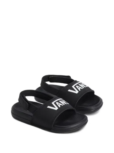 Vans Kids' La Costa Logo-print Sandals In Black