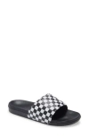 Vans Checkerboard-print Open-toe Sandals In Checkerboard True White/black