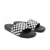 Vans La Costa Va5hf527i Slide Slippers Mens 7 Black White Checkered Nubuck Strap