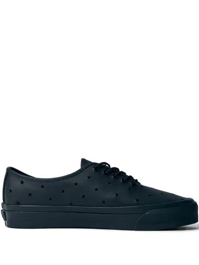 Vans Leather Low-top Sneakers In Black