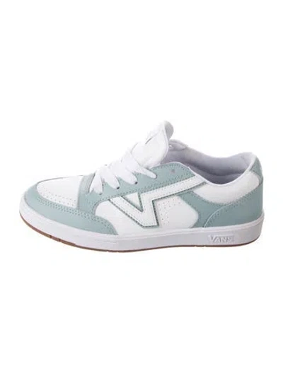 Pre-owned Vans Leather Sneakers In Blue/white