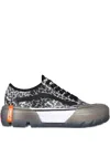 Vans Leopard Print Platform Trainers In Black