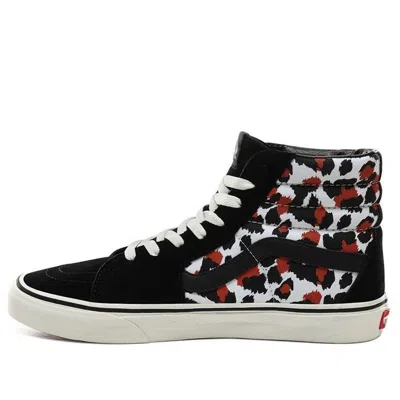 Vans Sk8-hi Leopard-print Sneakers In Black