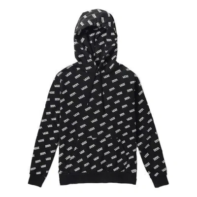 Vans Logo Alphabet Printing Fleece Lined Couple Style Black In Blue