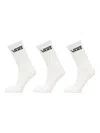 Vans Logo Crew Three-pack Socks In White