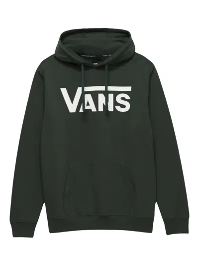 Vans Logo Hoodie In Green