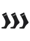Vans Logo-jacquard Socks (pack Of Three) In Black