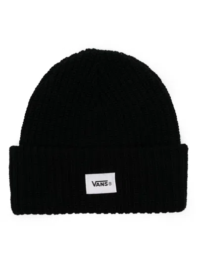 Vans Logo-patch Beanie In Black