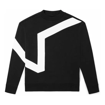Vans Logo Printing Casual Sports Pullover Couple Style Black