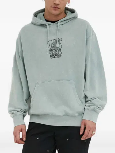 Vans Logo-detail Hoodie In Green