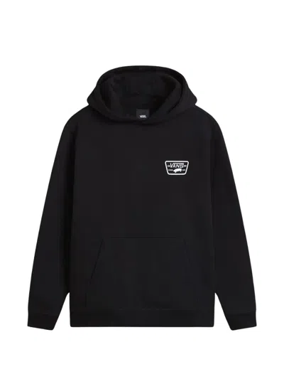 Vans Logo-detail Long-sleeve Hoodie In Schwarz