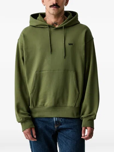 Vans Logo-embroidered Hoodie In Green