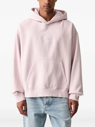 Vans Logo-embroidered Hoodie In Pink