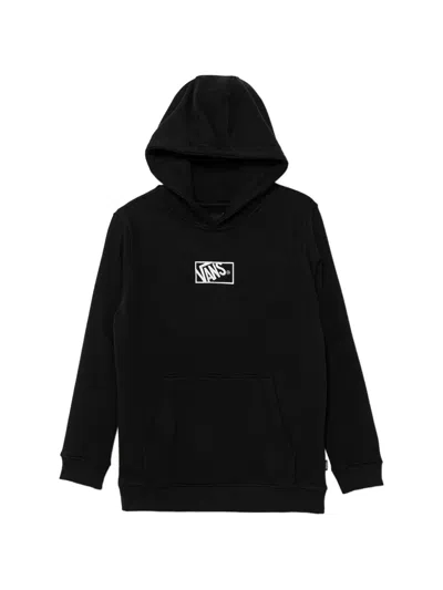 Vans Logo-embroidered Pouch-pocket Hoodie In Schwarz