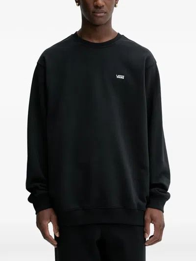 Vans Logo-embroidered Sweatshirt In Black