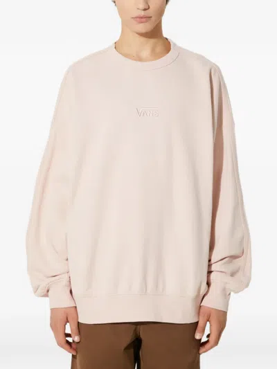 Vans Logo-embroidered Sweatshirt In Pink