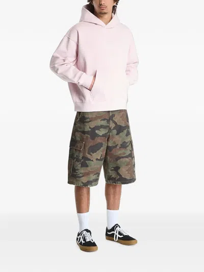 Vans Logo-patch Hoodie In Pink