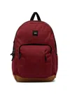 Vans Logo-patch Pocket Backpack In Red