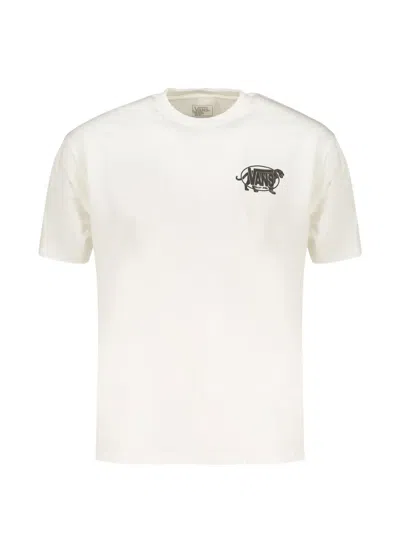 Vans Logo-print Cotton T-shirt In White