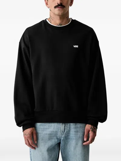 Vans Logo-print Crew-neck Sweater In Black