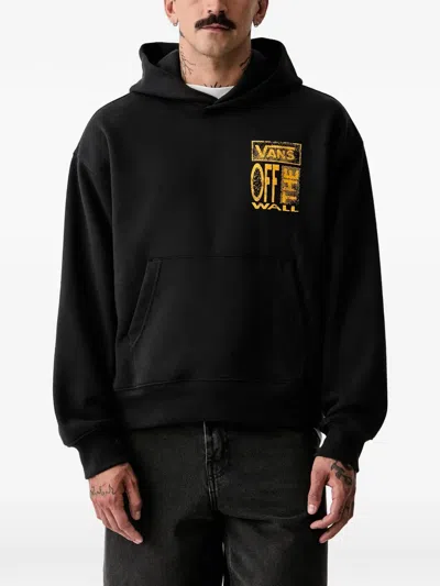 Vans Logo-print Hoodie In Black
