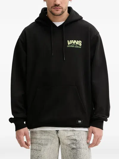 Vans Logo-print Hoodie In Black
