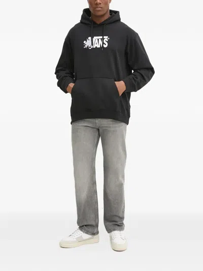 Vans Logo-print Hoodie In Black