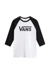 Vans Classic Raglan-sleeve T-shirt In White