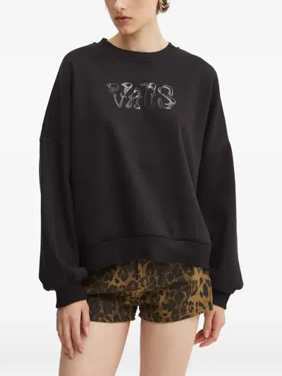 Vans Logo-printed Sweatshirt In Black