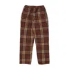 Vans Long Men's Range Loose Tapered Flannel Pant Taos Taupe/burnt Henna In Brown