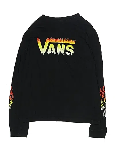 Pre-owned Vans Kids' Long Sleeve T-shirt In Black