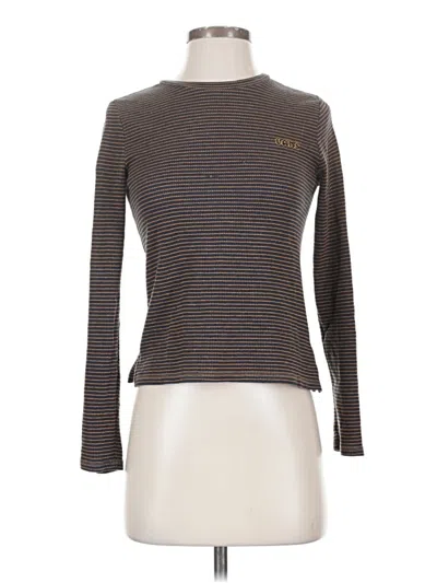 Pre-owned Vans Long Sleeve T-shirt In Brown