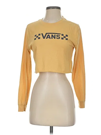 Pre-owned Vans Long Sleeve T-shirt In Gold