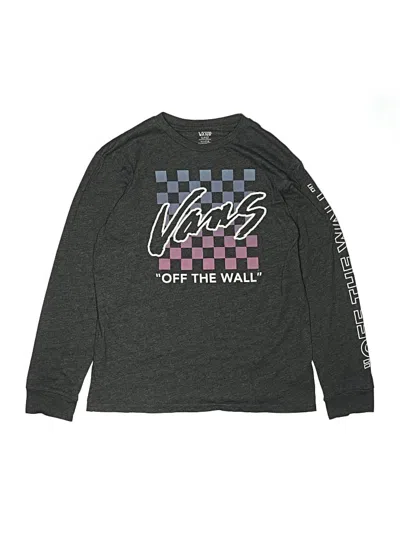 Pre-owned Vans Kids' Long Sleeve T-shirt In Gray