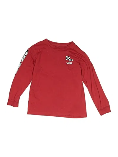 Pre-owned Vans Kids' Long Sleeve T-shirt In Red